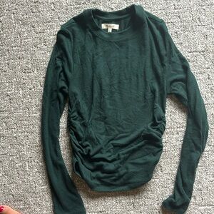 Madewell sweater with ruching